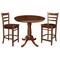 International Concepts 36 in. Round Counter Height Extension Dining Table w/12 in. Leaf and 2 Emily Counter Height Stools K581-36RXT-S6172-2 - alternate 2